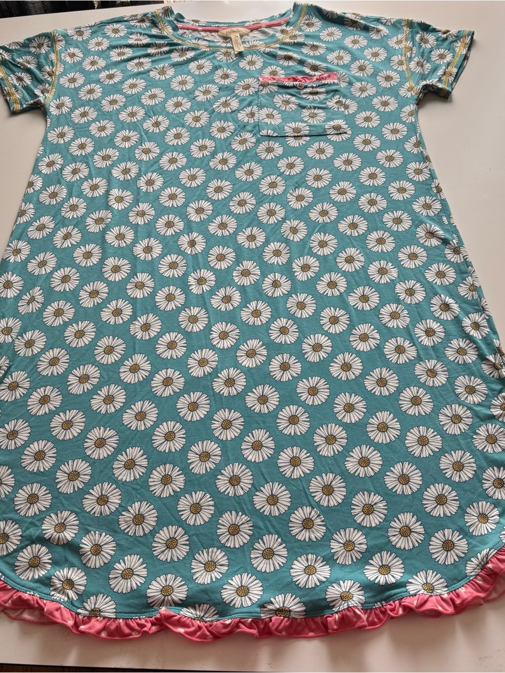 Matilda Jane Enchanted Cora daisy print sleep shirt nightgown small soft floral - Picture 9 of 12